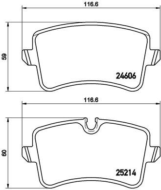 BREMBO Bremsbelagsatz, Scheibenbremse (P 85 120)