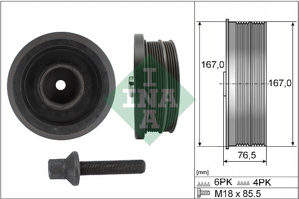 Schaeffler INA Riemenscheibensatz, Kurbelwelle (544 0082 20)