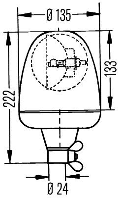 HELLA Rundumkennleuchte (2RL 006 846-011)