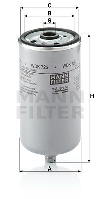 MANN-FILTER Kraftstofffilter (WDK 725)