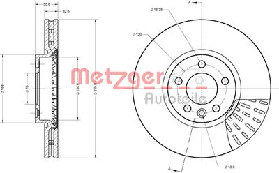 METZGER Bremsscheibe (6110621)