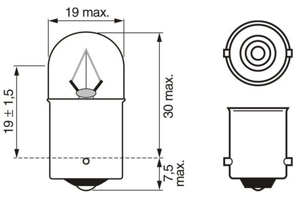 BOSCH Glühlampe, Schlussleuchte (1 987 302 706)