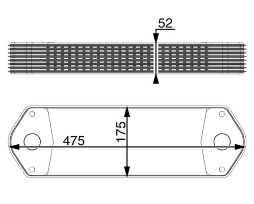 MAHLE Ölkühler, Motoröl (CLC 11 000P)