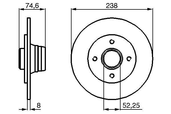 BOSCH Bremsscheibe (0 986 478 866)