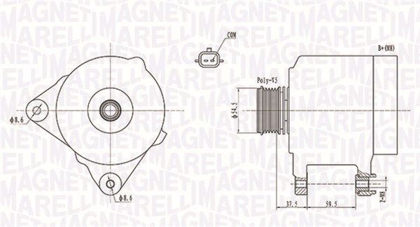 MAGNETI MARELLI Generator (063731860010)