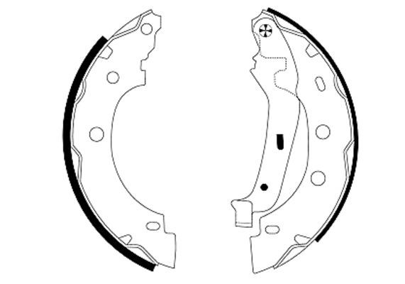 TEXTAR Bremsbackensatz (91052800)