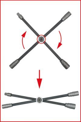 KS TOOLS Kreuzschlüssel (518.1163)