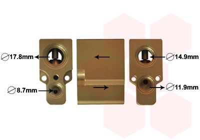 VAN WEZEL Expansionsventil, Klimaanlage (58001076)