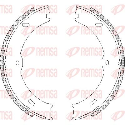 REMSA Bremsbacke, Feststellbremse (4746.00)