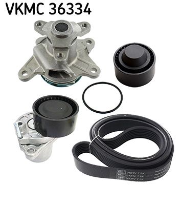 SKF Wasserpumpe + Keilrippenriemensatz (VKMC 36334)