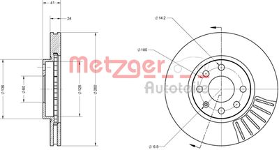 METZGER Bremsscheibe (6110145)