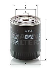 MANN-FILTER Ölfilter (W 930/7)