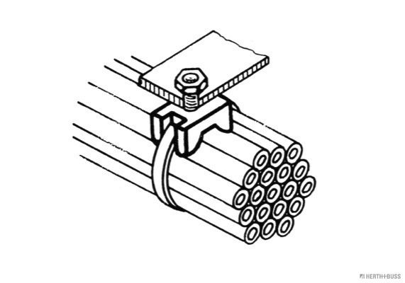 HERTH+BUSS ELPARTS Befestigungssockel, Kabelbinder (50265712)