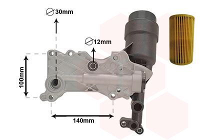 VAN WEZEL Ölkühler, Motoröl (30013703)