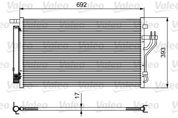 VALEO Kondensator, Klimaanlage (814485)