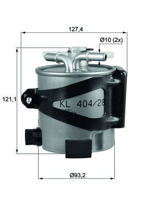 KNECHT Kraftstofffilter (KLH 44/25)