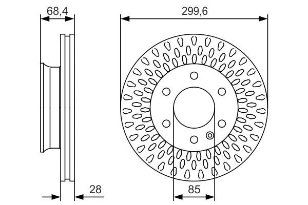 BOSCH Bremsscheibe (0 986 479 R78)