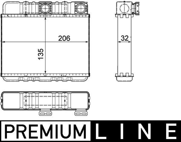 MAHLE Wärmetauscher, Innenraumheizung (AH 72 000S) Thumbnail