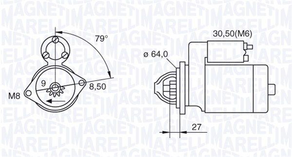 MAGNETI MARELLI Starter (063280045010)