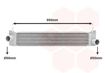VAN WEZEL Ladeluftkühler (17004360)