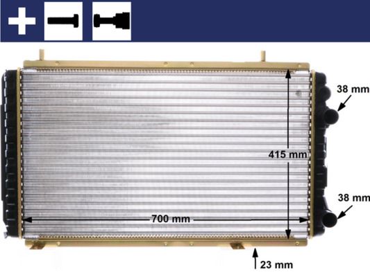 MAHLE Kühler, Motorkühlung (CR 168 000S)