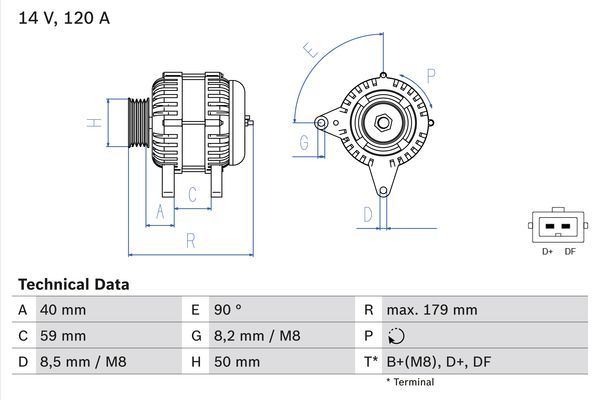 BOSCH Generator (0 986 041 300)