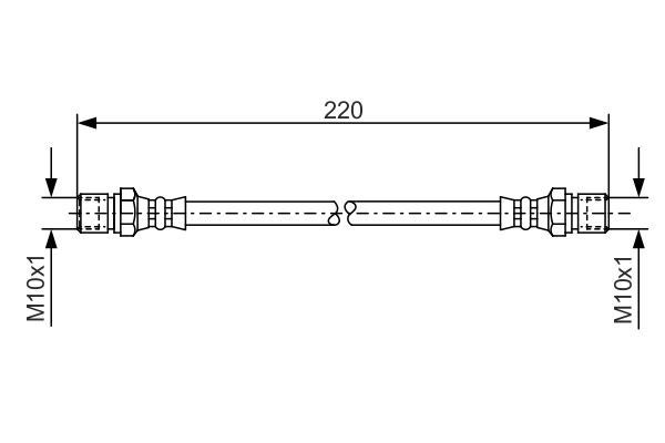 BOSCH Bremsschlauch (1 987 476 090)