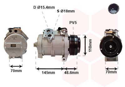 VAN WEZEL Kompressor, Klimaanlage (0600K334)