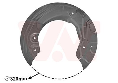 VAN WEZEL Spritzblech, Bremsscheibe (0627372)