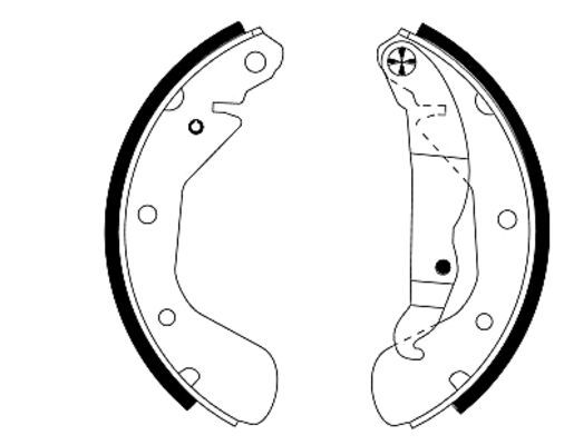 TEXTAR Bremsbackensatz (91044900)