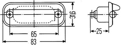 HELLA Kennzeichenleuchte (2KA 001 378-041)