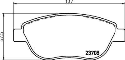 HELLA Bremsbelagsatz, Scheibenbremse (8DB 355 011-331)