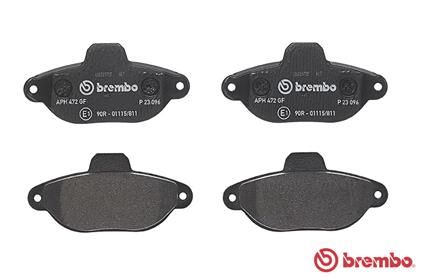 BREMBO Bremsbelagsatz, Scheibenbremse (P 23 096)