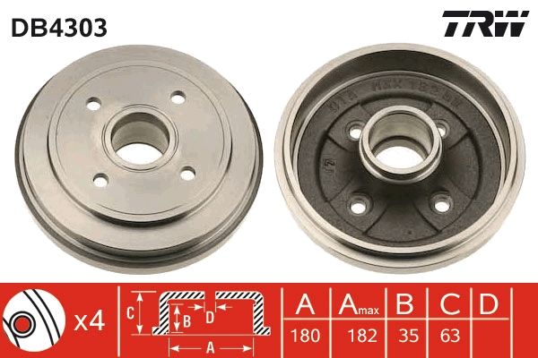 TRW Bremstrommel (DB4303)