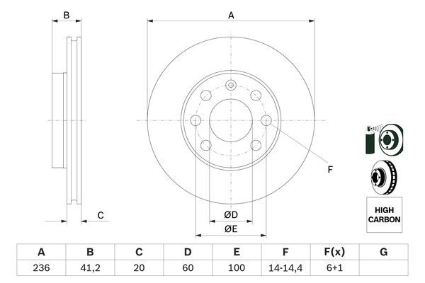 BOSCH Bremsscheibe (0 986 478 192)