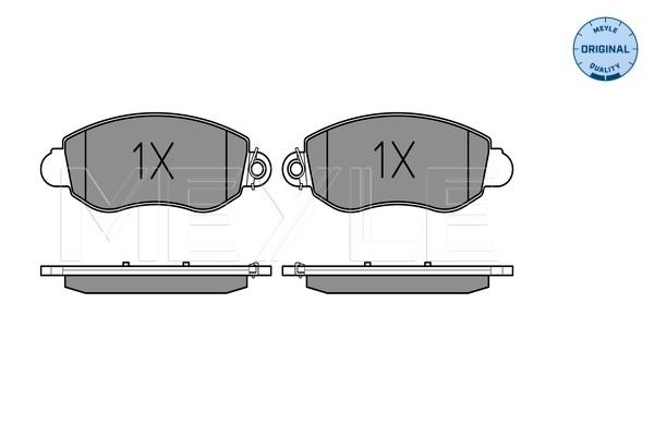 MEYLE Bremsbelagsatz, Scheibenbremse (025 235 7718/W)