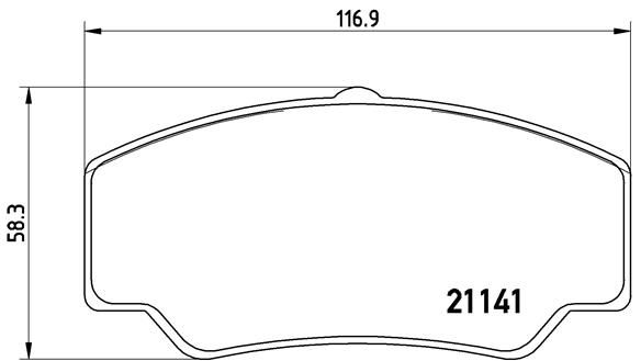 BREMBO Bremsbelagsatz, Scheibenbremse (P 24 023)