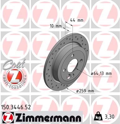 ZIMMERMANN Bremsscheibe (150.3446.52)