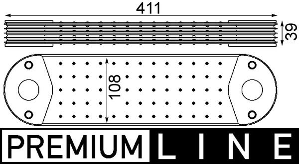 MAHLE Ölkühler, Motoröl (CLC 194 000S)