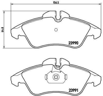 BREMBO Bremsbelagsatz, Scheibenbremse (P 50 080)