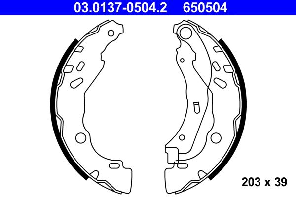 ATE Bremsbackensatz (03.0137-0504.2)