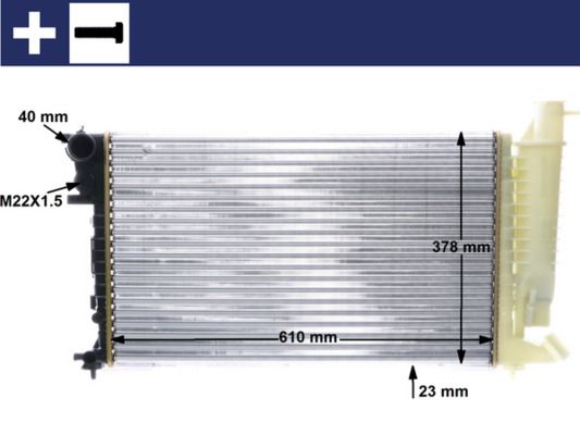 MAHLE Kühler, Motorkühlung (CR 487 000S)