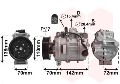 VAN WEZEL Kompressor, Klimaanlage (0300K381)