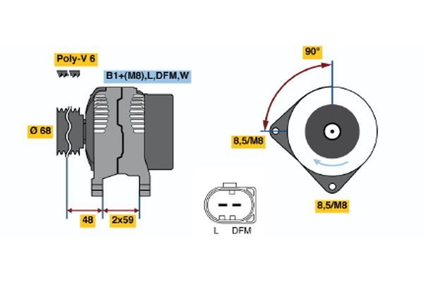 BOSCH Generator (0 986 041 900)