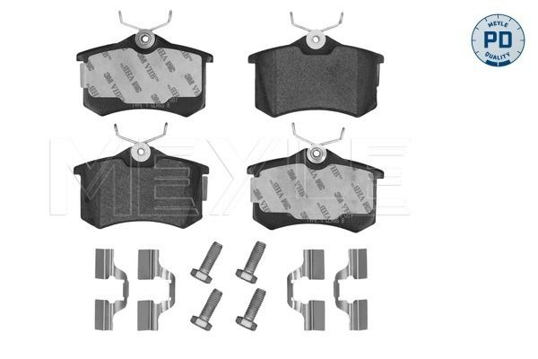MEYLE Bremsbelagsatz, Scheibenbremse (025 209 6117/PD)