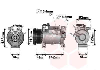 VAN WEZEL Kompressor, Klimaanlage (0700K128)