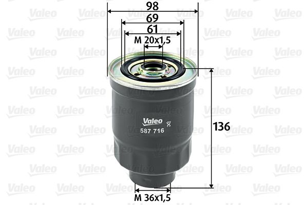 VALEO Kraftstofffilter (587716)