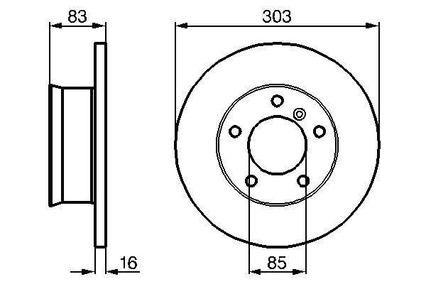 BOSCH Bremsscheibe (0 986 478 189)