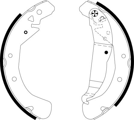 TEXTAR Bremsbackensatz (91060100)