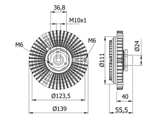 MAHLE Kupplung, Kühlerlüfter (CFC 46 000S)